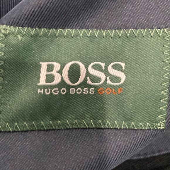 Vintage Hugo Boss mid weight Full Zip Golf Jacket Men’s Size XL (46R) Dark Blue - Picture 5 of 11